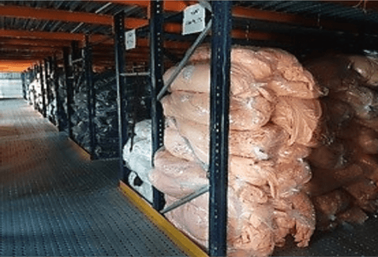 Centre warehouse Fabric Rack
